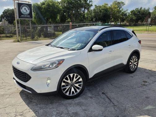White 2020 Ford Escape Titanium Hybrid