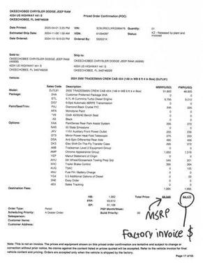 2024 RAM 2500 Tradesman Crew Cab 4x4 6'4' Box
