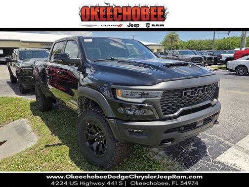 Diamond Black Crystal Pearlcoat 2026 RAM 1500 RHO Crew Cab 4x4 5'7' Box