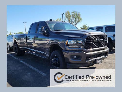 Granite Crystal Metallic Clearcoat 2024 RAM 3500 Big Horn Crew Cab 4x4 8' Box