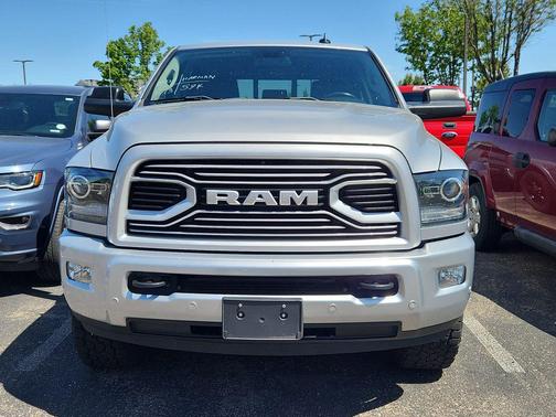 Bright Silver Metallic Clearcoat 2018 RAM 2500 Laramie Mega Cab 4x4 6'4' Box