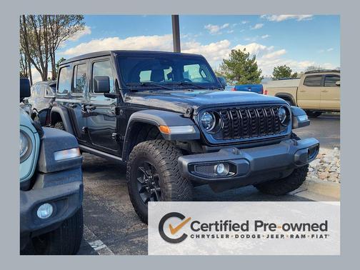 Black Clearcoat 2024 Jeep Wrangler Willys