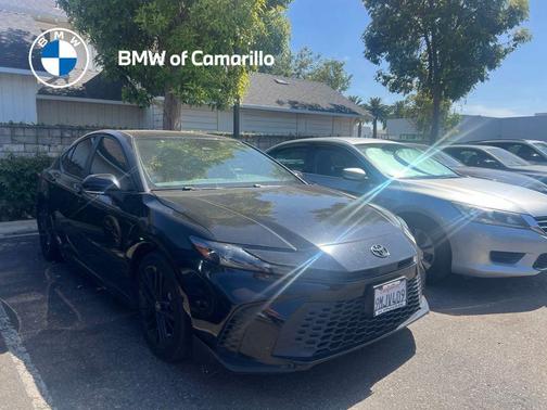 Midnight Black Metallic 2025 Toyota Camry SE