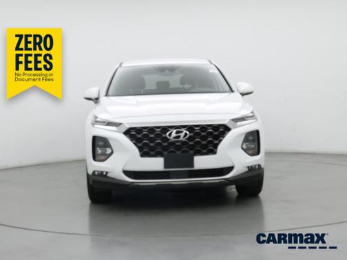 White 2020 Hyundai SANTA FE SEL