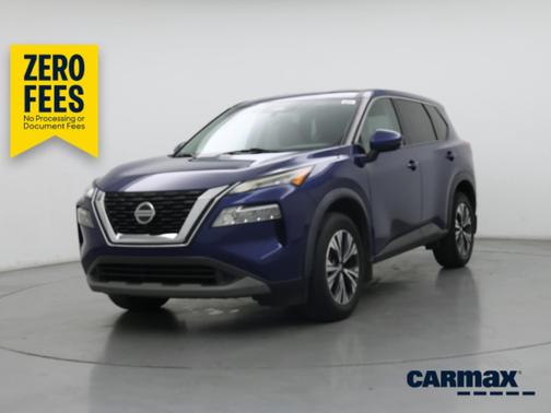 Blue 2021 Nissan Rogue SV