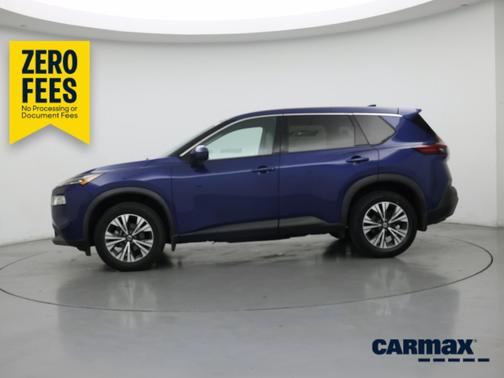 Blue 2021 Nissan Rogue SV