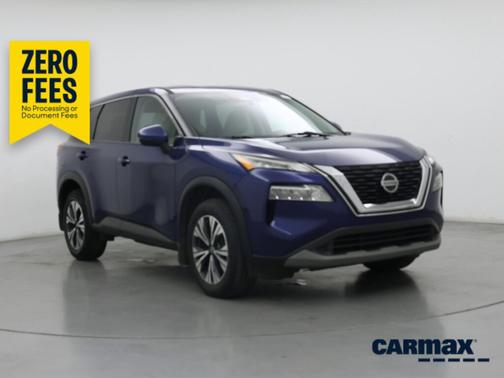 Blue 2021 Nissan Rogue SV
