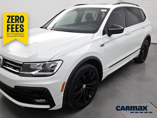White 2020 Volkswagen Tiguan SE R-Line Black
