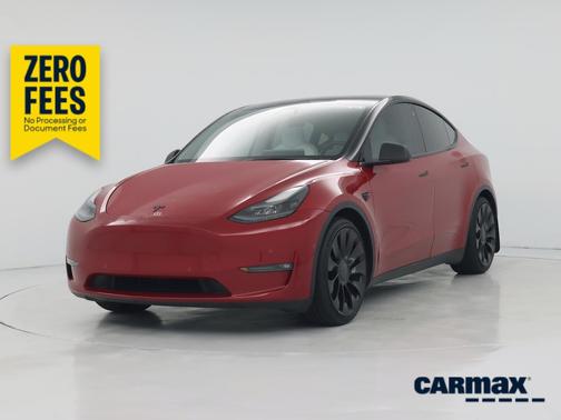 Red 2022 Tesla Model Y Performance