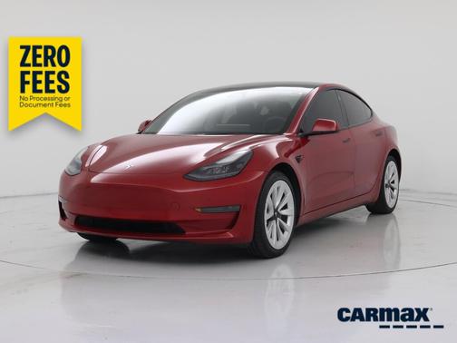 Red 2023 Tesla Model 3