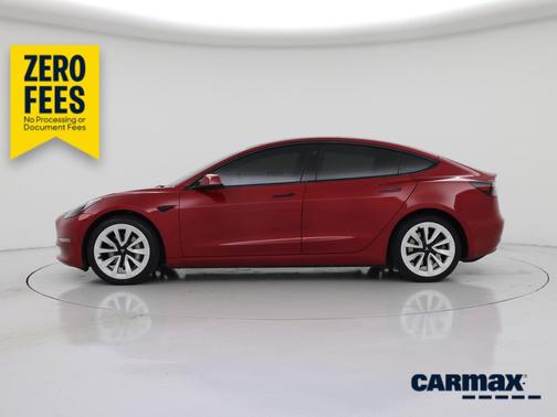 Red 2023 Tesla Model 3