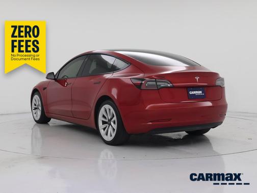 Red 2023 Tesla Model 3