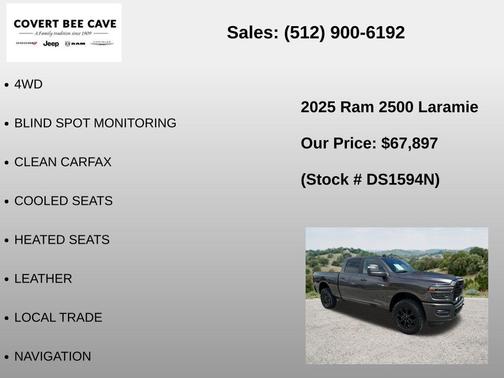 Crystal Metallic 2025 RAM 2500 Laramie