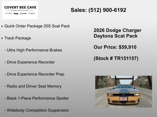 Gray 2026 Dodge Charger Daytona Scat Pack