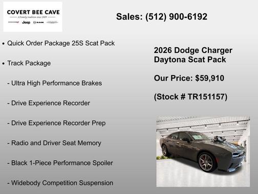 Gray 2026 Dodge Charger Daytona Scat Pack