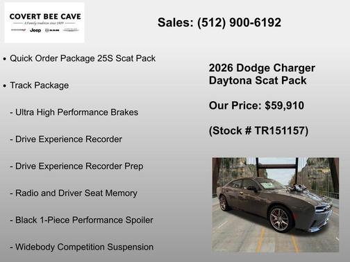 Gray 2026 Dodge Charger Daytona Scat Pack