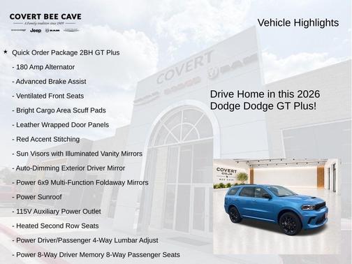 Blue 2026 Dodge Durango GT