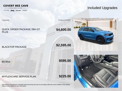 Blue 2026 Dodge Durango GT