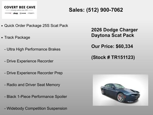 Dark 2026 Dodge Charger Daytona Scat Pack