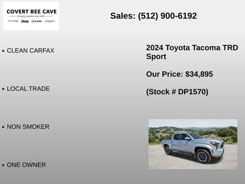 Celestial Silver Metallic 2024 Toyota Tacoma TRD Sport