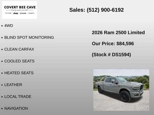 Gray Clearcoat 2026 RAM 2500 Limited