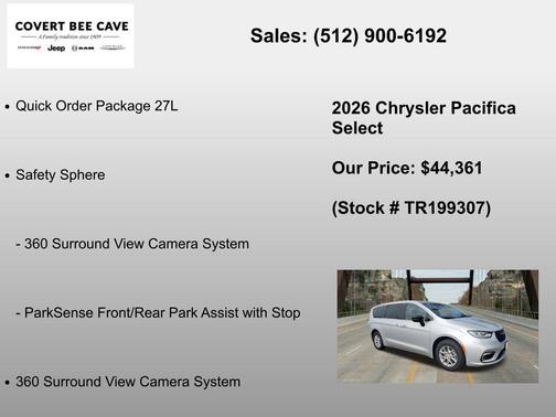 Silver Mist Clearcoat 2026 Chrysler Pacifica Select