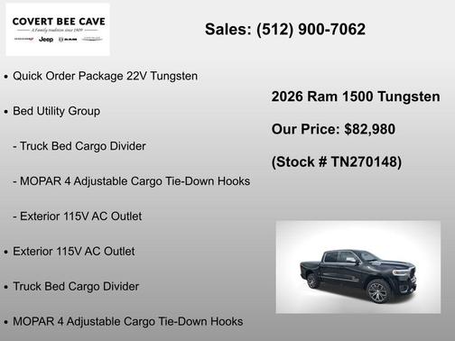 Diamond Black 2026 RAM 1500 Tungsten