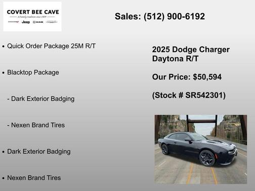 Diamond Black 2025 Dodge Charger Daytona R/T