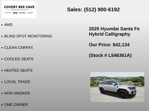 Shimmering Silver 2025 Hyundai SANTA FE HEV Calligraphy