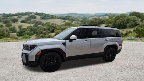 Shimmering Silver 2025 Hyundai SANTA FE HEV Calligraphy