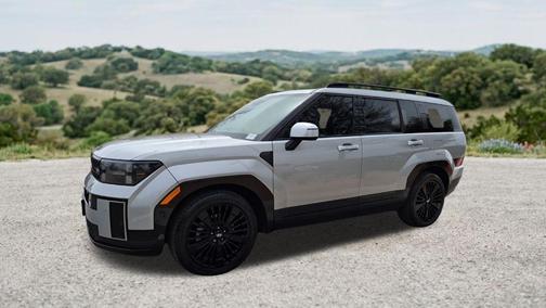 Shimmering Silver 2025 Hyundai SANTA FE HEV Calligraphy