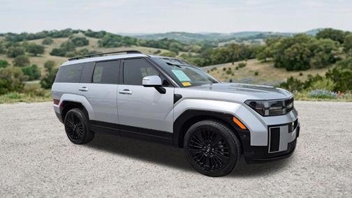 Shimmering Silver 2025 Hyundai SANTA FE HEV Calligraphy