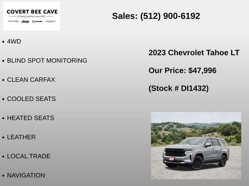 Sterling Gray Metallic 2023 Chevrolet Tahoe LT