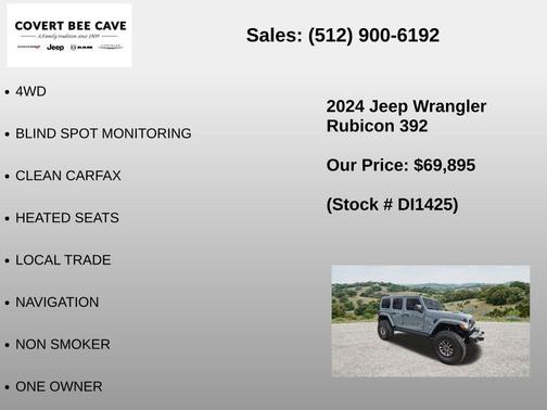 Anvil Clearcoat 2024 Jeep Wrangler Rubicon 392