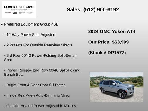 Sterling 2024 GMC Yukon AT4