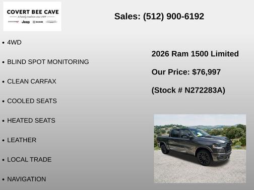 Crystal Metallic 2026 RAM 1500 Limited
