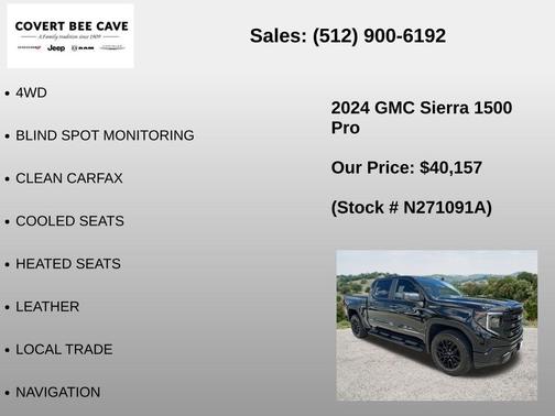Onyx Black 2024 GMC Sierra 1500 Pro