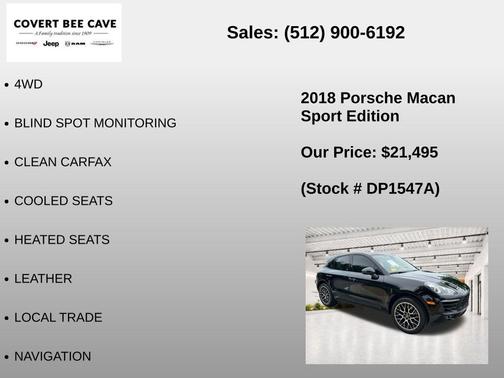 Black 2018 Porsche Macan Base