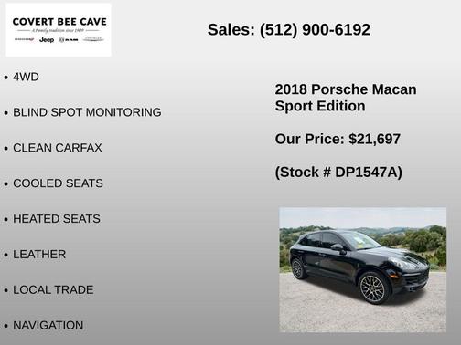 Black 2018 Porsche Macan Base