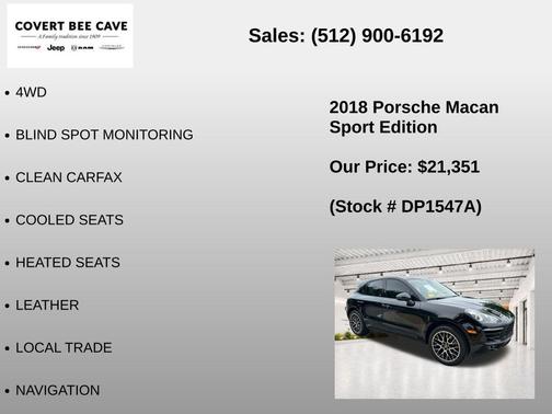 Black 2018 Porsche Macan Base