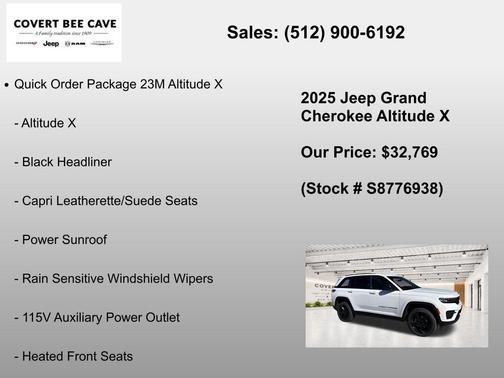 Bright White Clearcoat 2025 Jeep Grand Cherokee Laredo