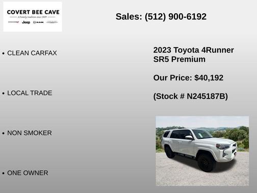 Ice 2023 Toyota 4Runner SR5 Premium