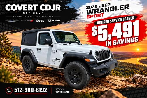 Bright White Clearcoat 2026 Jeep Wrangler Sport