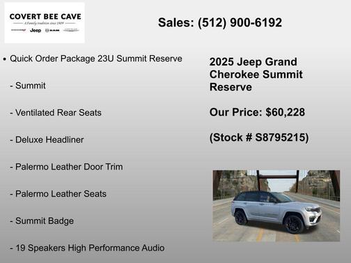 Silver Zynith 2025 Jeep Grand Cherokee Summit
