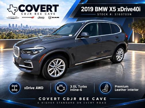 Gray Metallic 2019 BMW X5 xDrive40i