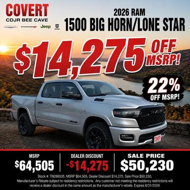 Molten Red 2026 RAM 1500 Big Horn/Lone Star