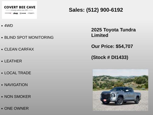 Celestial Silver Metallic 2025 Toyota Tundra Limited