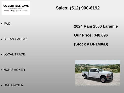 Bright White Clearcoat 2024 RAM 2500 Laramie