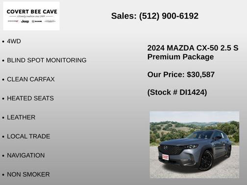 Polymetal Gray Metallic 2024 Mazda CX-50 2.5 S Premium Package