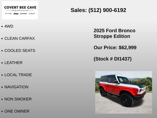 Oxford White 2025 Ford Bronco Stroppe Edition